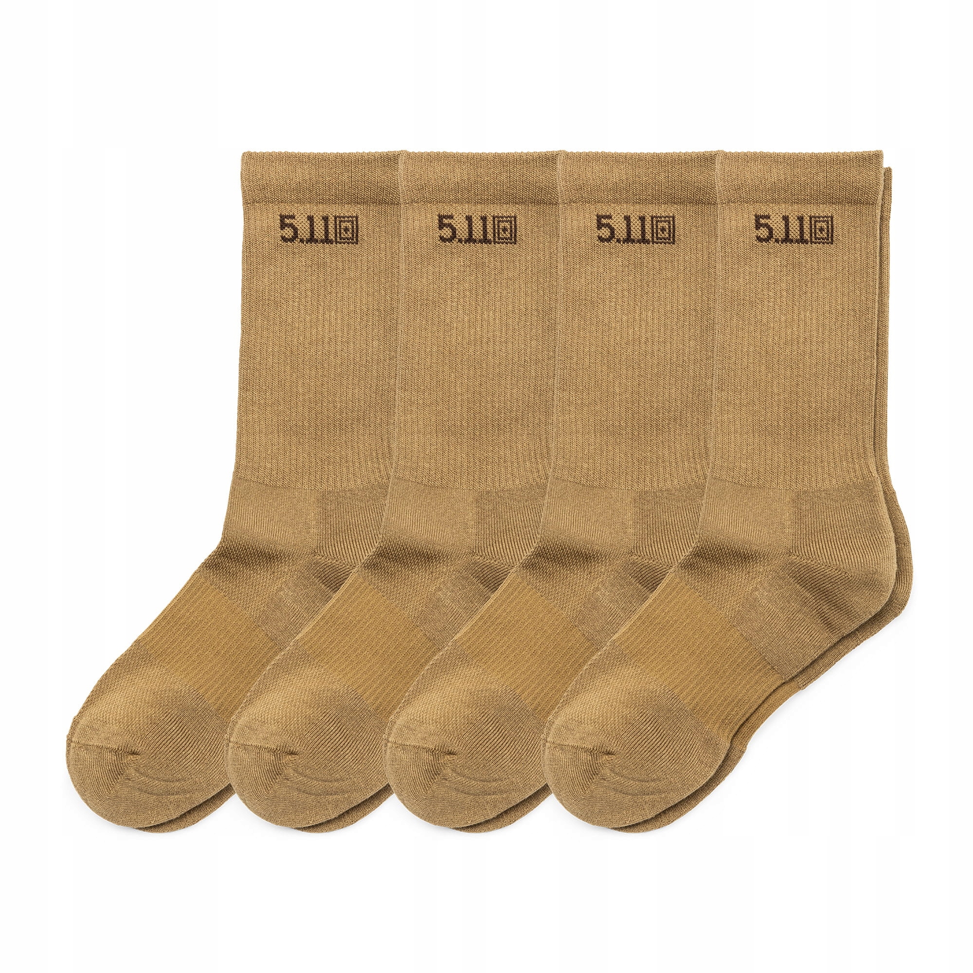 Skarpetki 5.11 Duty Ready Basic Crew Sock (4pack) Us Dk Coyote [Rozmiar L]