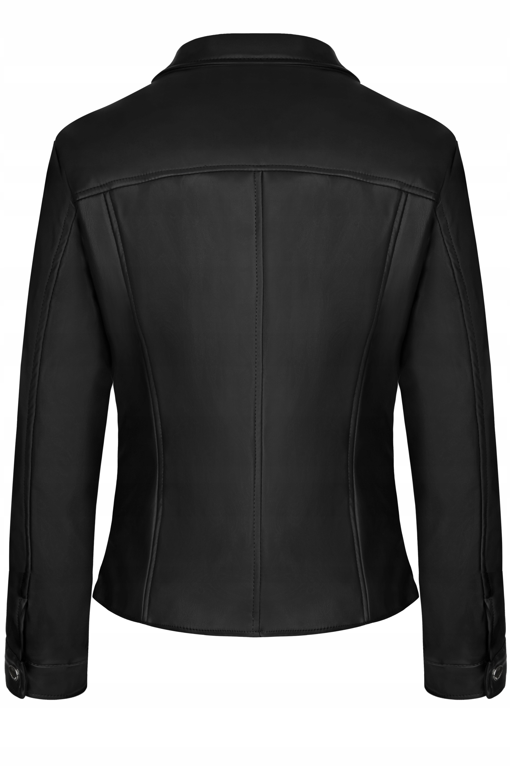 KURTKA DAMSKA SKÓRZANA KOSZULOWA PRZEJŚCIOWA SKÓRA Długość do pasa