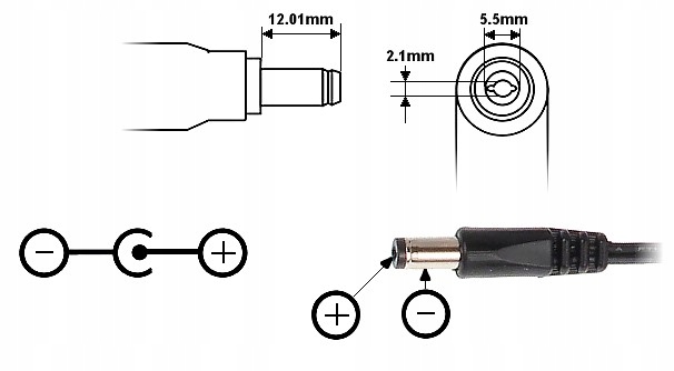 Zasilacz impulsowy 12V/1.5A PULSAR do puszek Model PSC-12015