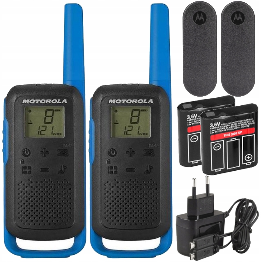 

Krótkofalówki radia 2szt PMR446 8km Motorola T62