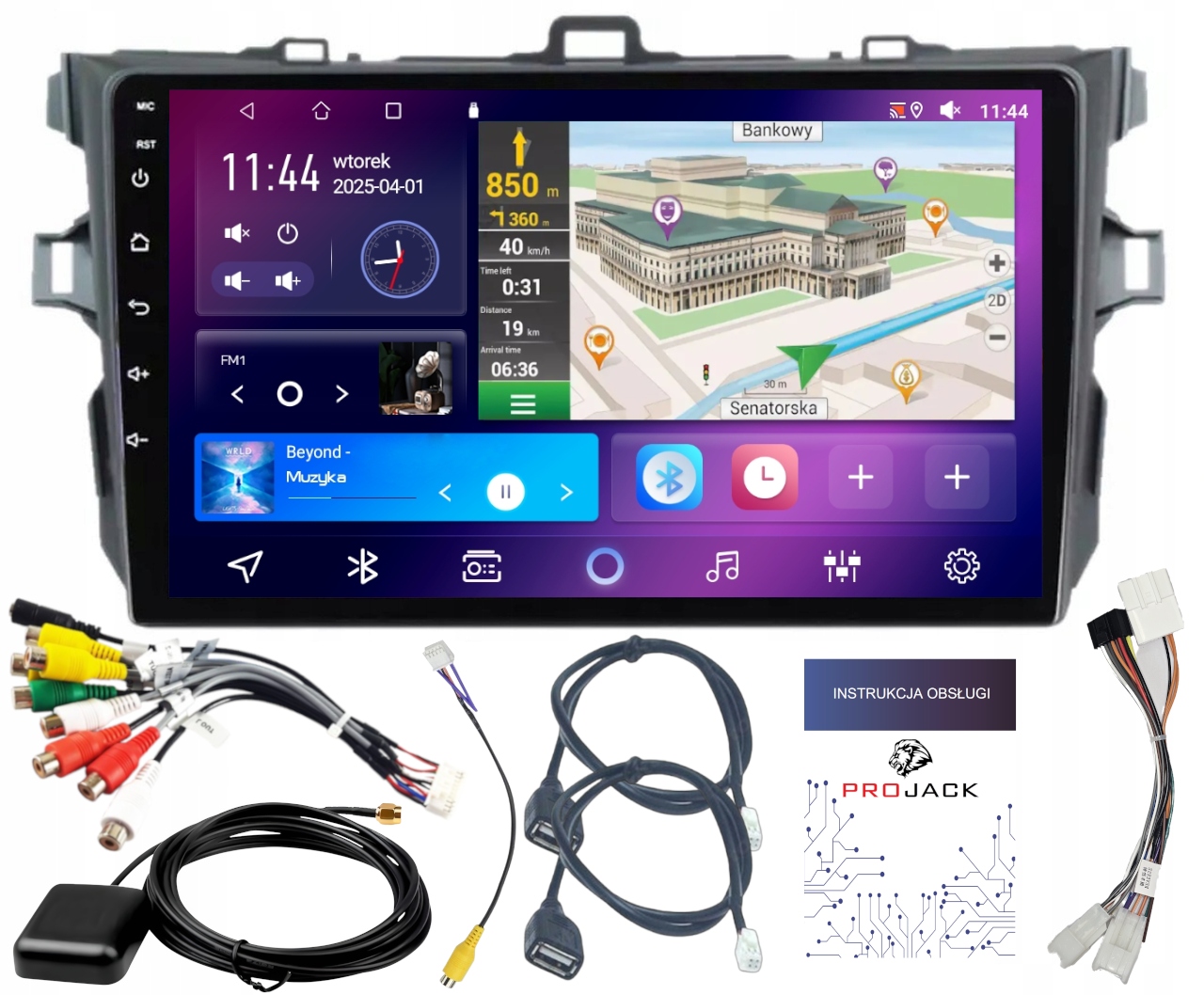 Autorádio Carplay Toyota Corolla 2006-2013 Wifi Android 4GB 64GB