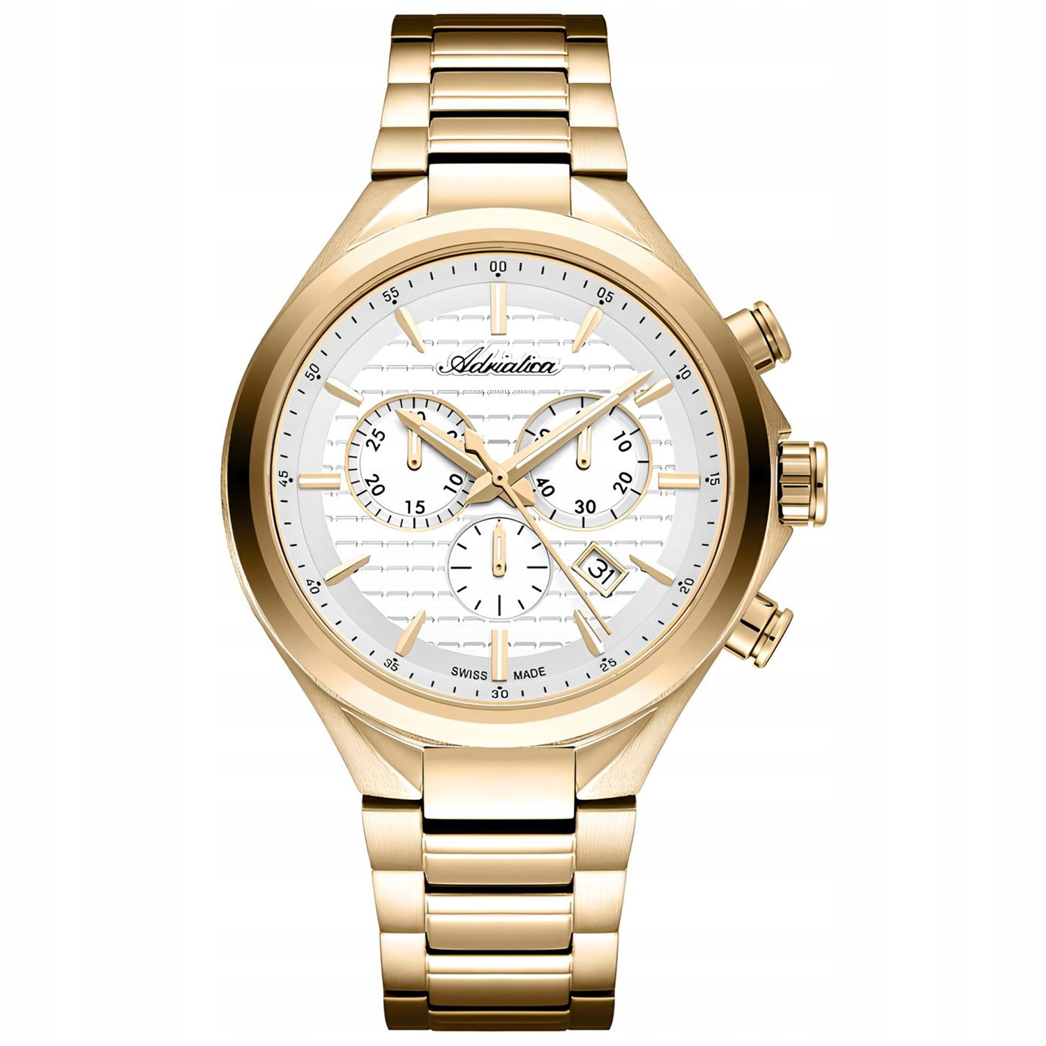 Pánské Hodinky Adriatica A8334.1113CH zlatý náramek