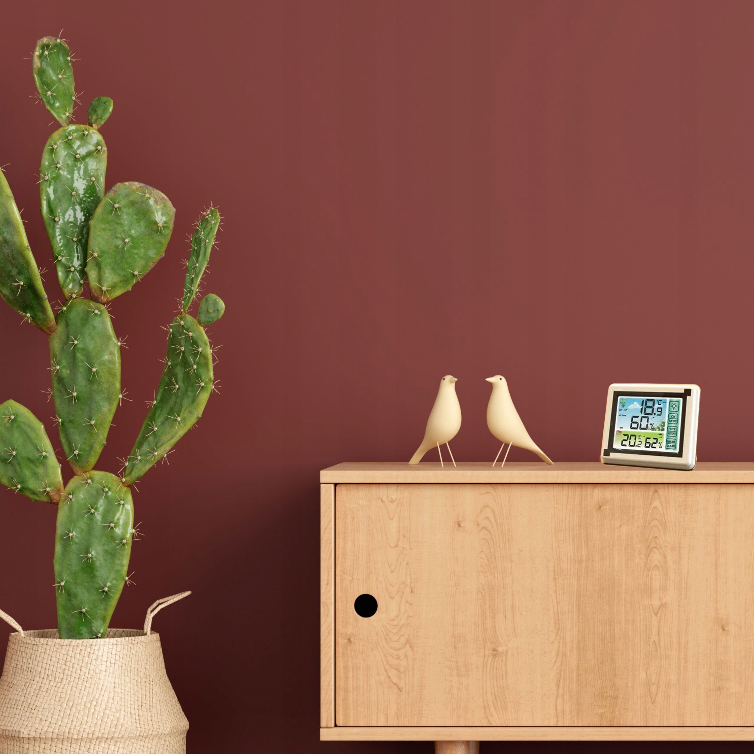 STACJA POGODOWA BEZPRZEWODOWA POGODY HIGROMETR TERMOMETR Liczba obsługiwanych czujników 3