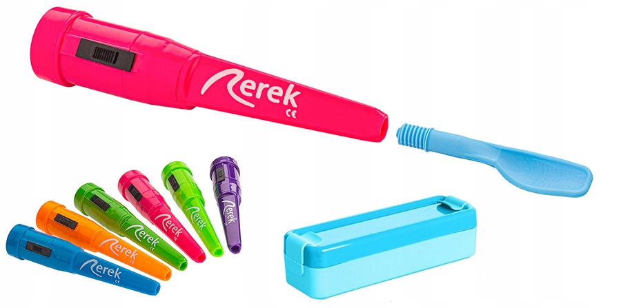 REREK WIBRATOR LOGOPEDYCZNY + 1 KOŃCÓWKA KOLOR RÓŻOWY - OrtoSklep