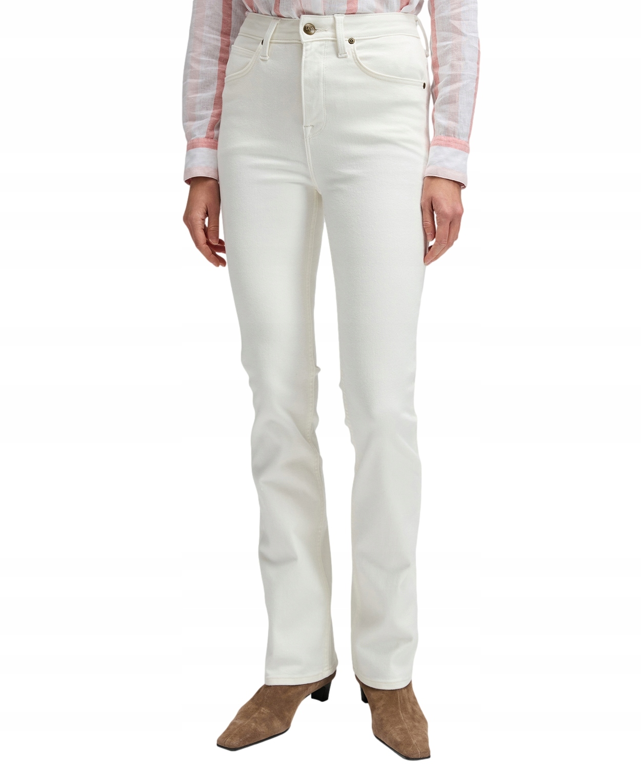 Džíny Lee Breese Bootcut 112376509 Winter White W 26 L 31