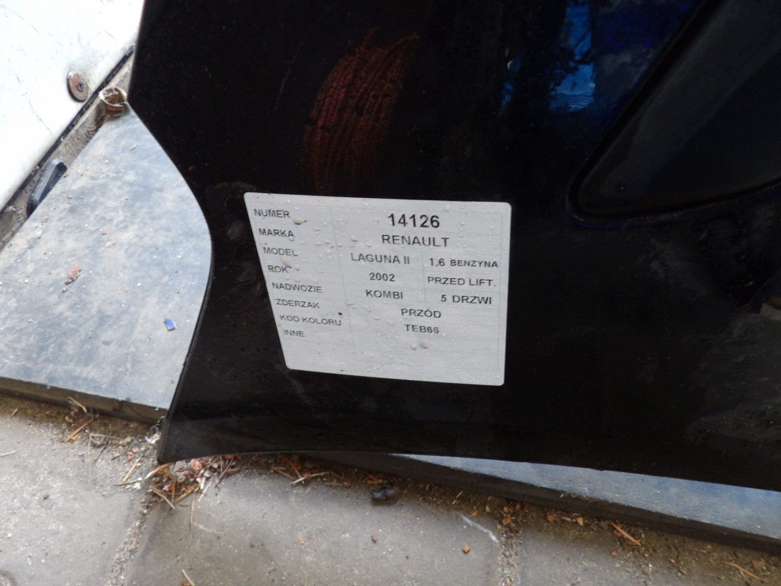 Renault Laguna II front bumper TEB66