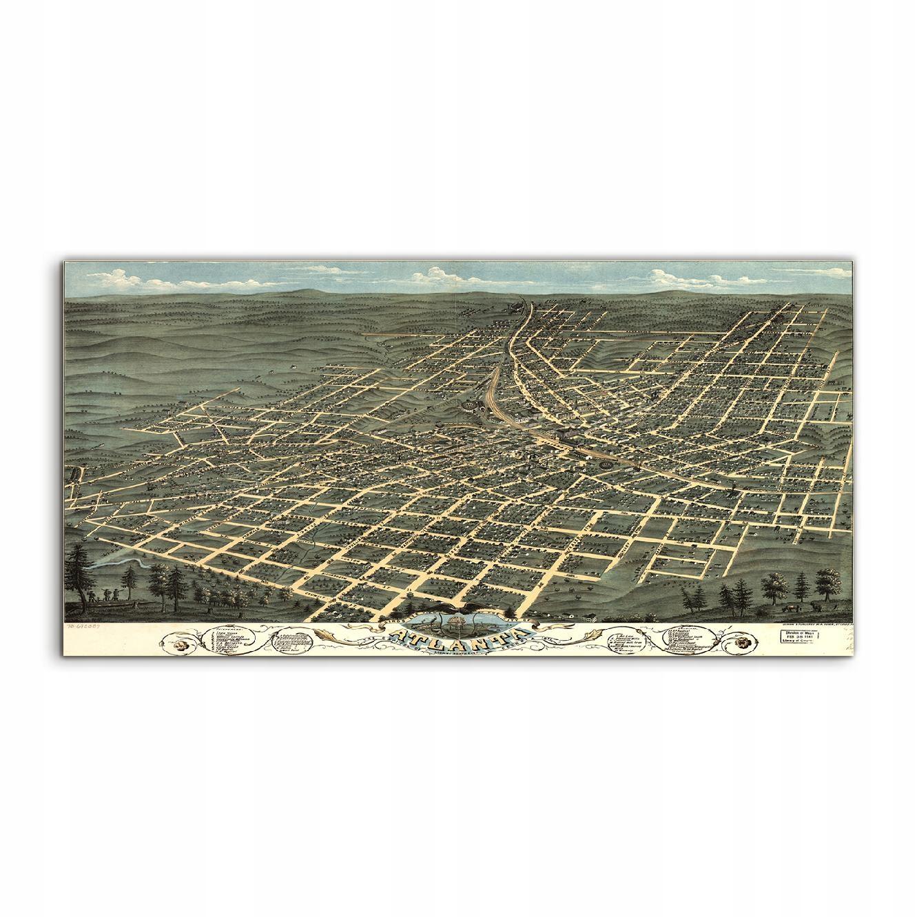 

Obraz akryl 120x60 na ścianę Miasto Mapa Georgia