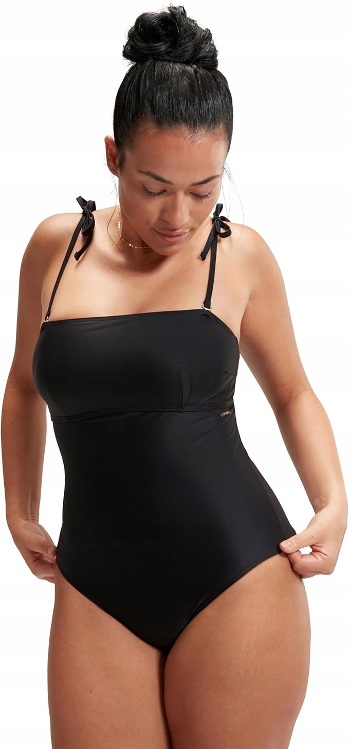 Černé tvarující plavky Speedo Shaping Bandeau vel. 42