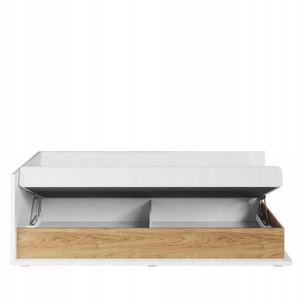 Łóżko z materacem Simi biel hikora naturalna mat łóżka dziecięce Typ łóżko pojedyncze