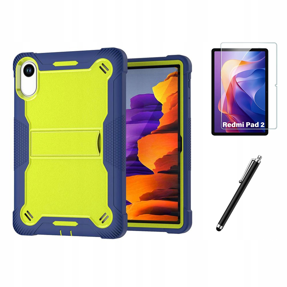 Etui Pancerne Z Podstawką do Xiaomi Redmi Pad 2 Szkło Rysik