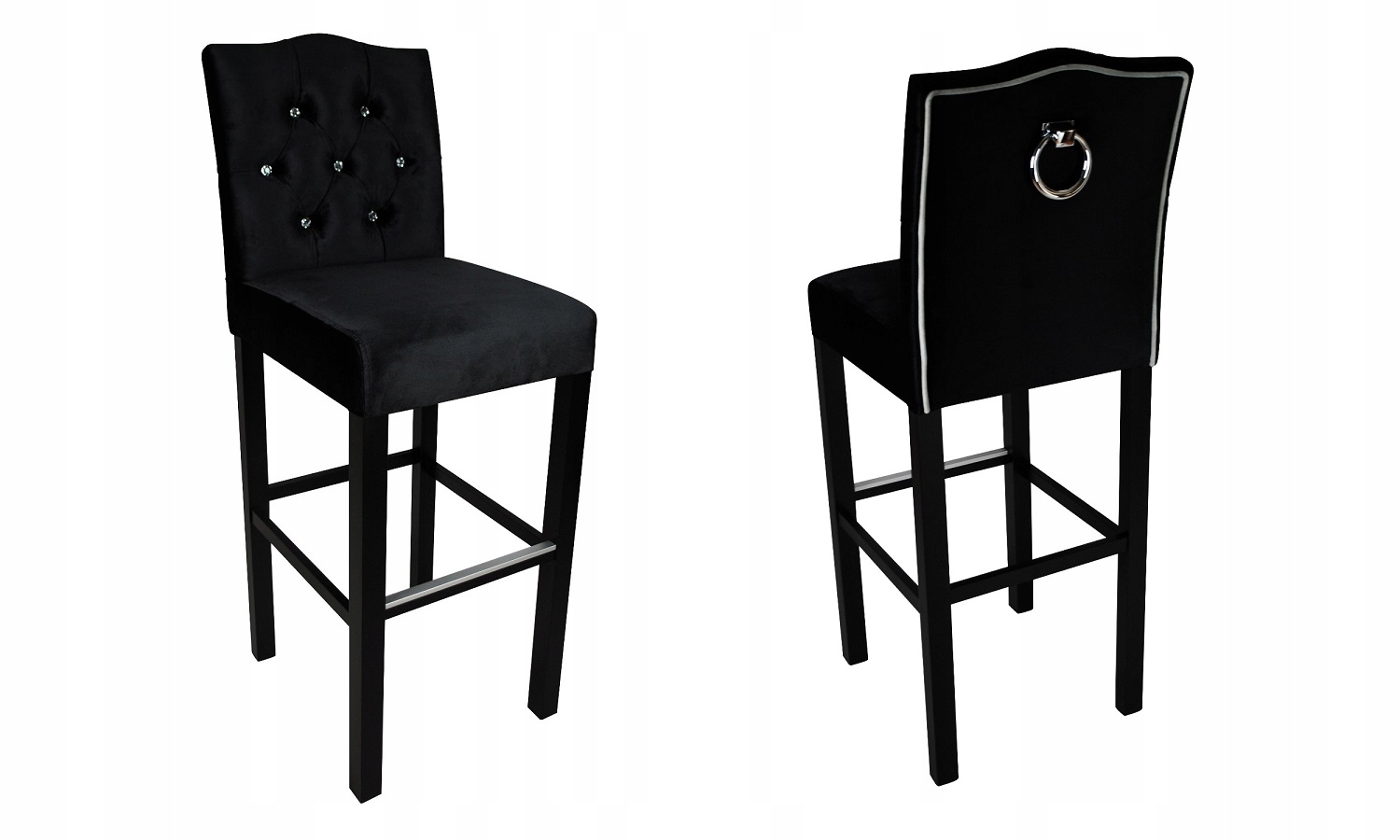 HOKER KRZESŁO BAROWE Z KOŁATKĄ PIKOWANE PIKOWANY