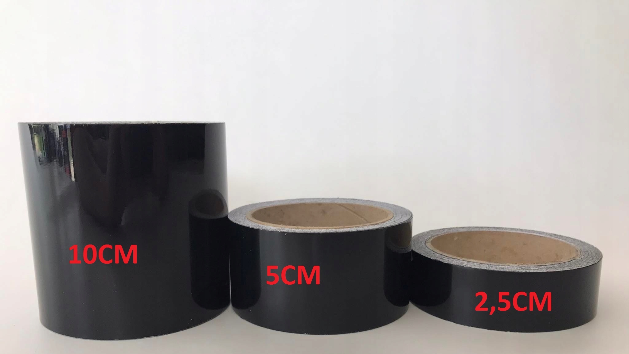 TAŚMA na LISTWY DECHROMING PIANO BLACK ROLKA 10M Szerokość produktu 10 cm