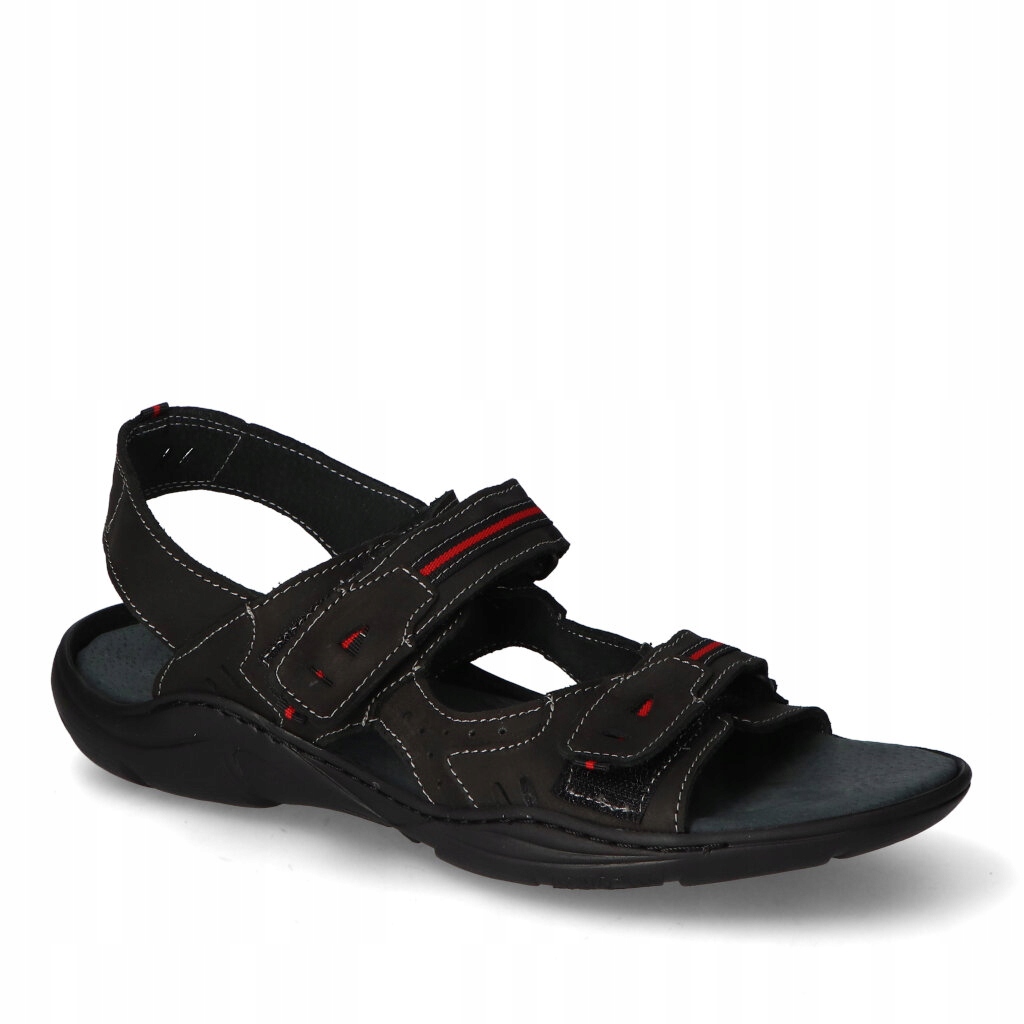 Sandály Mario Boschetti 448 Černé nubukové 44