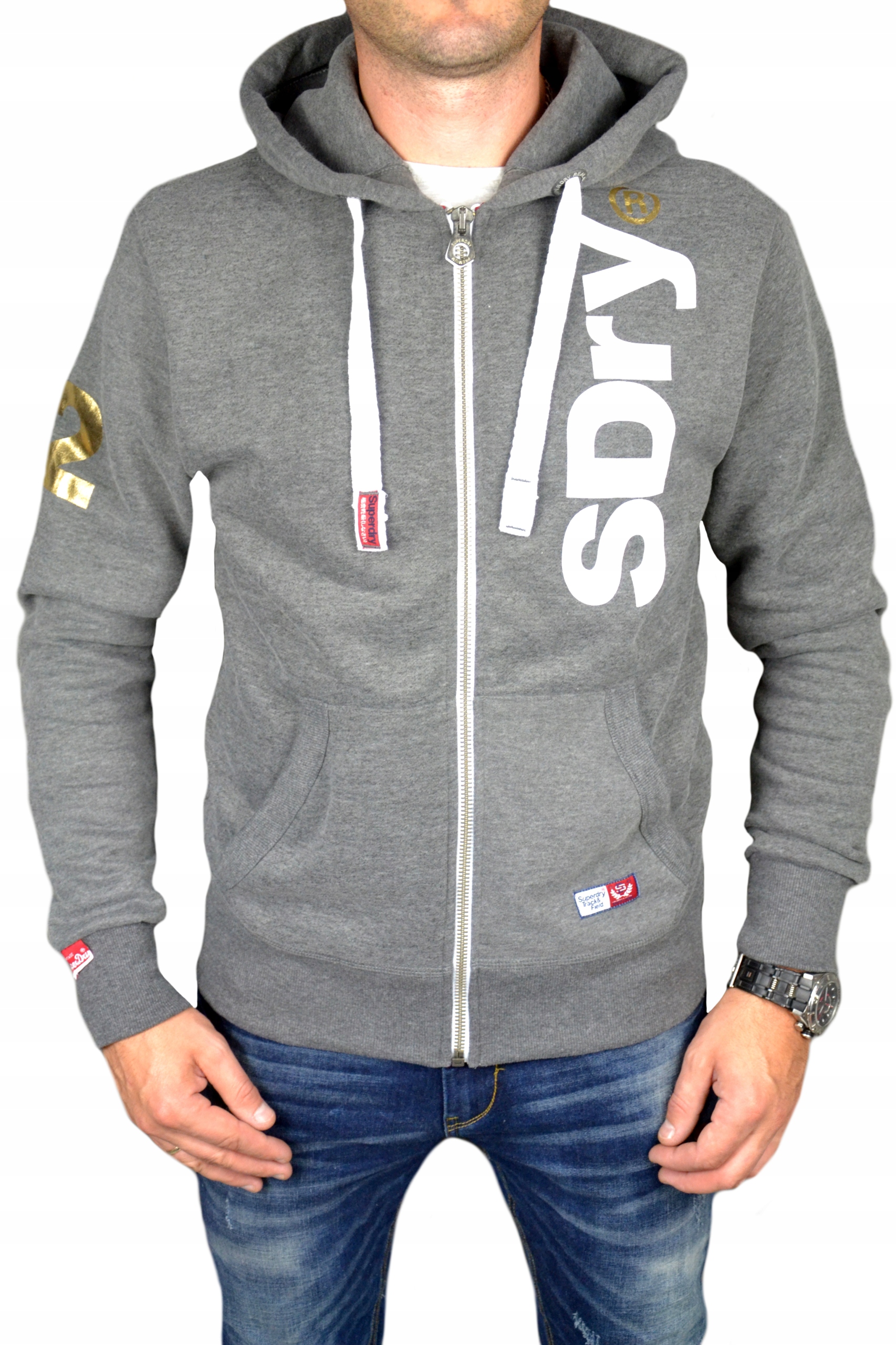 

Bluza męska SuperDry z kapturem rozpinana r.XL
