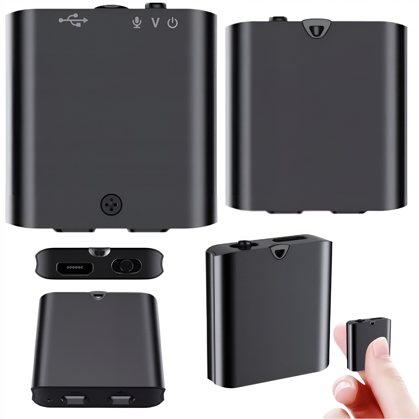 Mini odposlech neviditelný špionážní diktafon do auta, snadné ovládání 3 cm