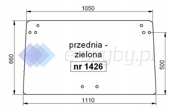 sklo Case Cs 68 75 přední