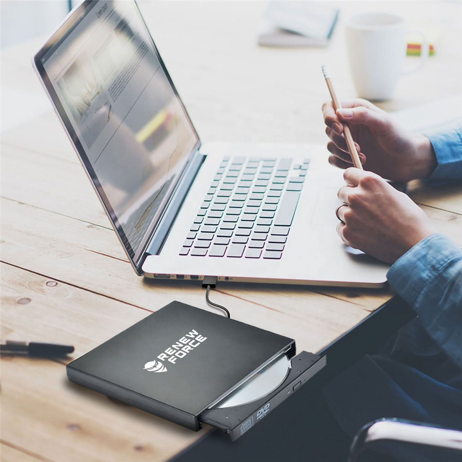 NAPĘD ZEWNĘTRZNY CD-R DVD USB Nagrywarka Do Laptopa PC Odtwarzacz Przenośny Producent DexXer