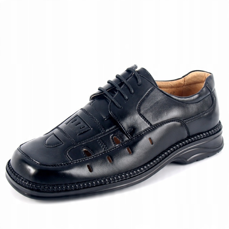 

Buty męskie sandały lekkie szersze wk.Skóra Luxpol
