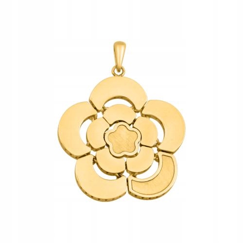 Zlatý Přívěsek Pro Ženu 585 květina s pohyblivými okvětními lístky jako dárek