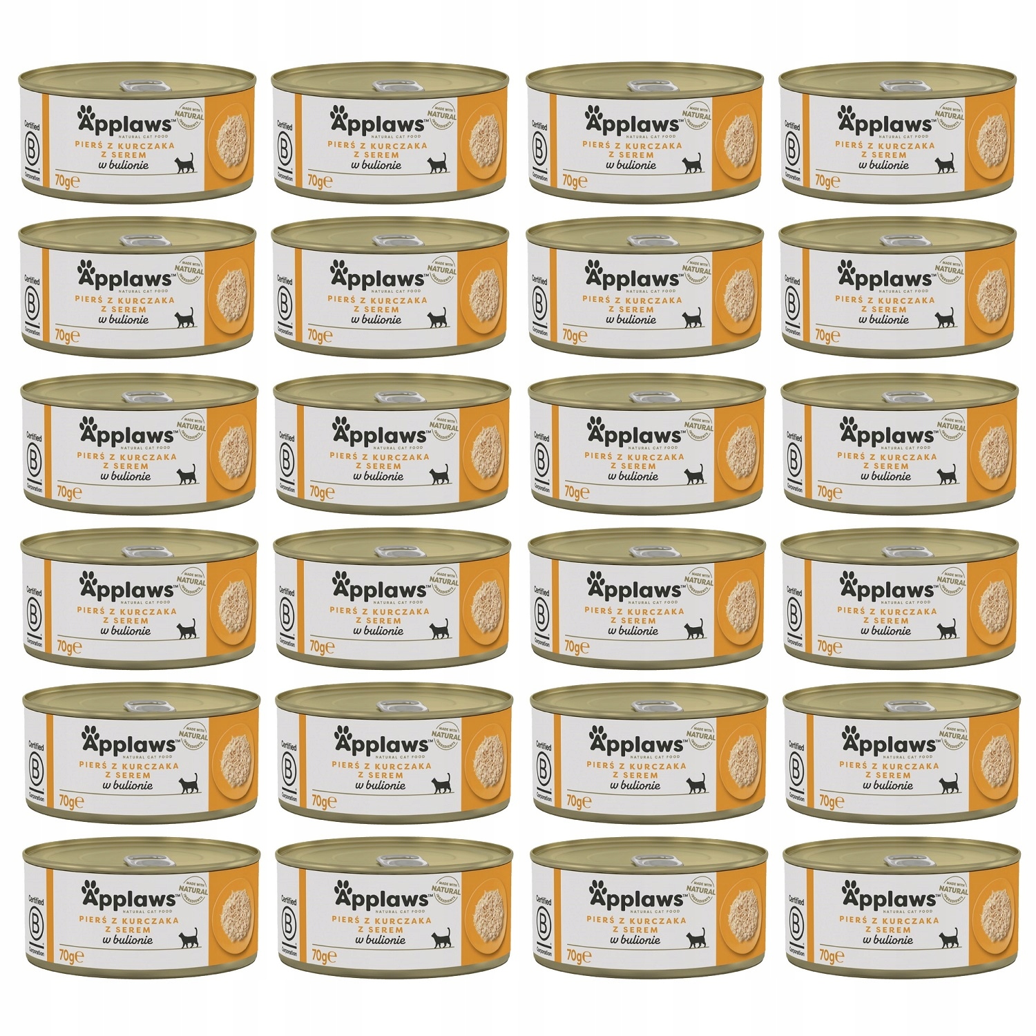Applaws Cat Mokra Karma Dla Kota Kurczak Z Serem W Bulionie 24x70g