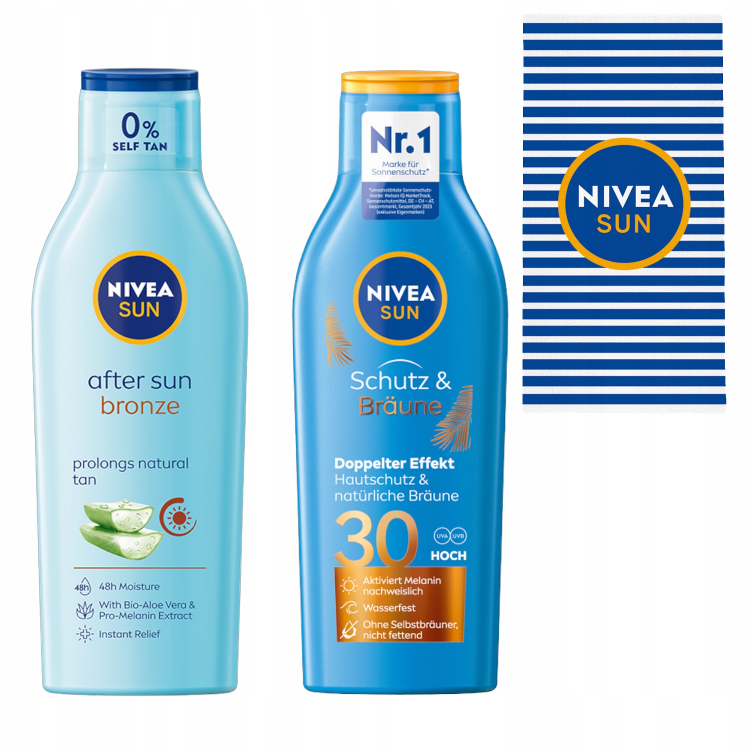 Nivea Sun Balzám aktivující opálení SP30 Po opalování 200 Ml Ručník