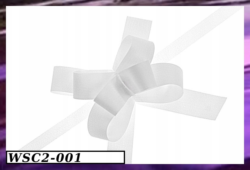 Kokarda GOTOWA ściągana na ślub 2cm/25szt 5kolorów Marka Pogotowie Florystyczno-Ślubne