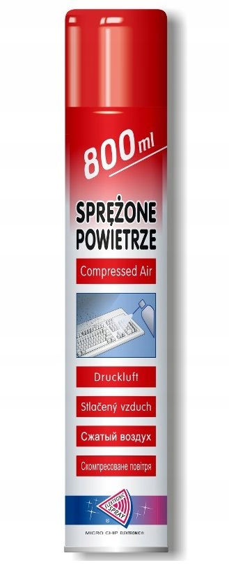 Sprężone Powietrze Gaz 800ml Duża Pojemność
