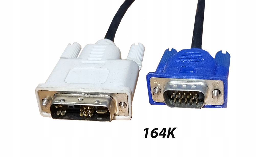 KABEL DVI-A - VGA D -SUB 15 PIN MĘSKIE-MĘSKIE 2M E101344