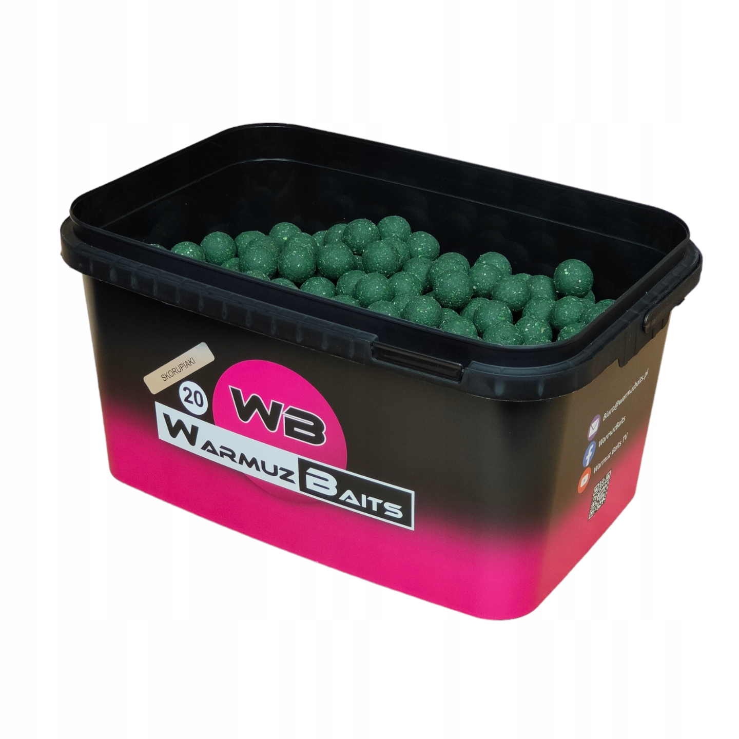 Boilies Skorupiaki Warmuz Baits 3kg 20mm Kbelík na kapry a amury