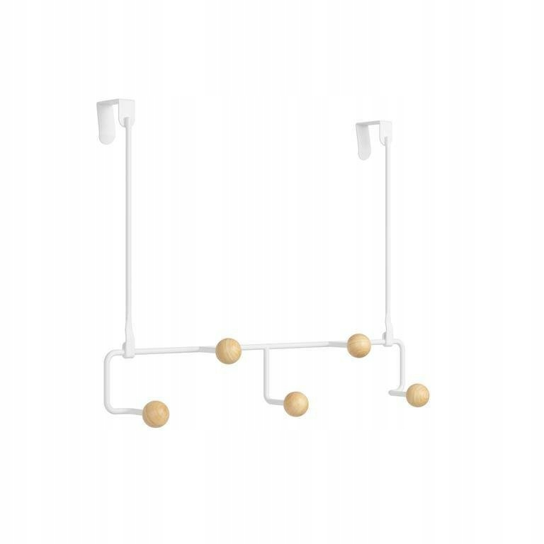 Organizér na dveře Estique bílý Kovový