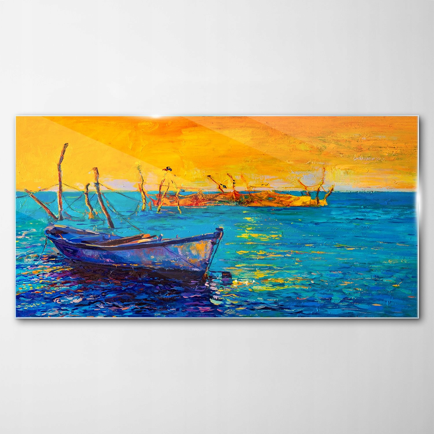

Hartowany Obraz Szklany Ocean Łódka Morze 120x60