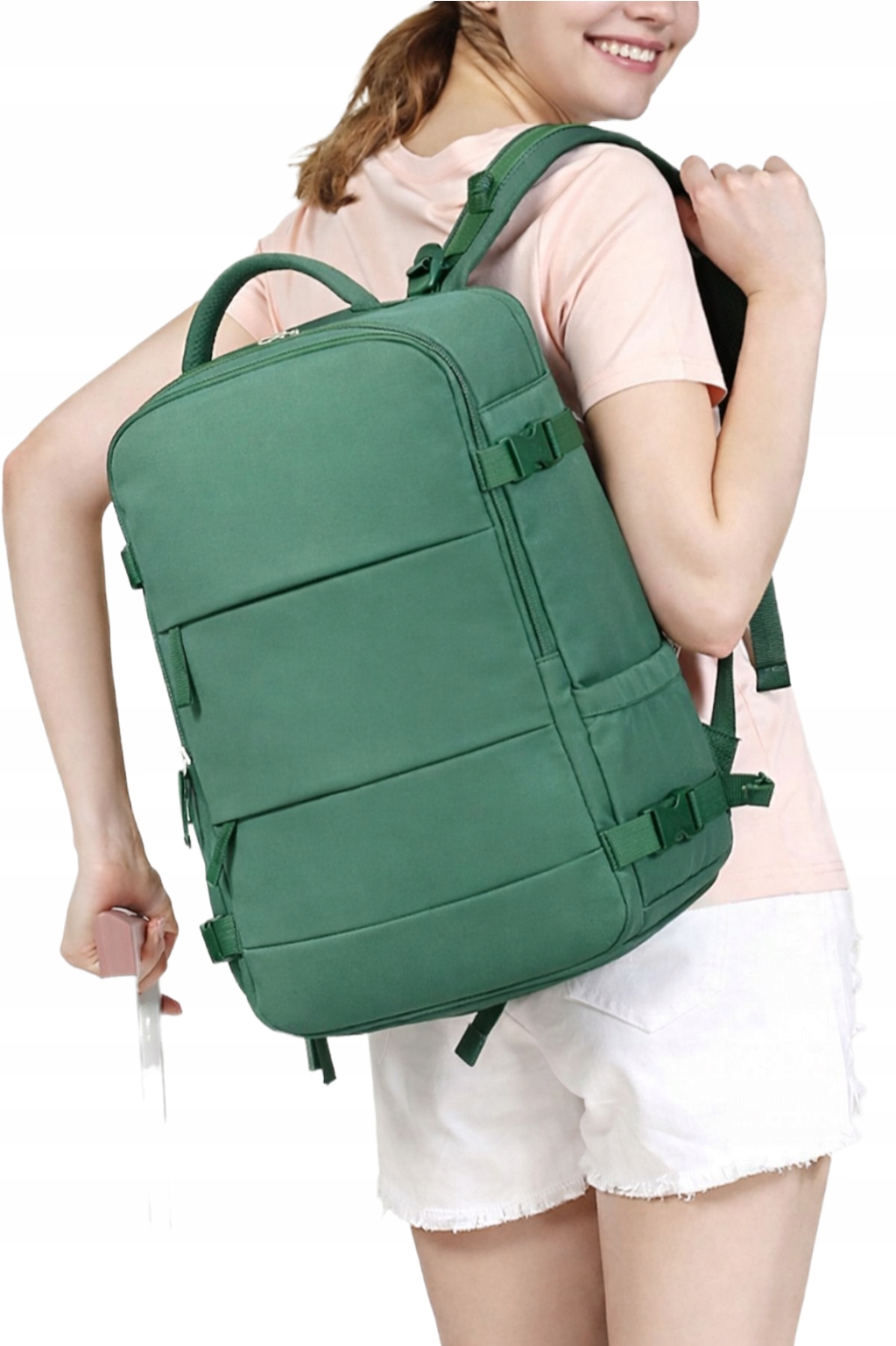 Torba Plecak Podróżny Damski Męski do Samolotu Lekki Pojemny Bagaż 40x30x20