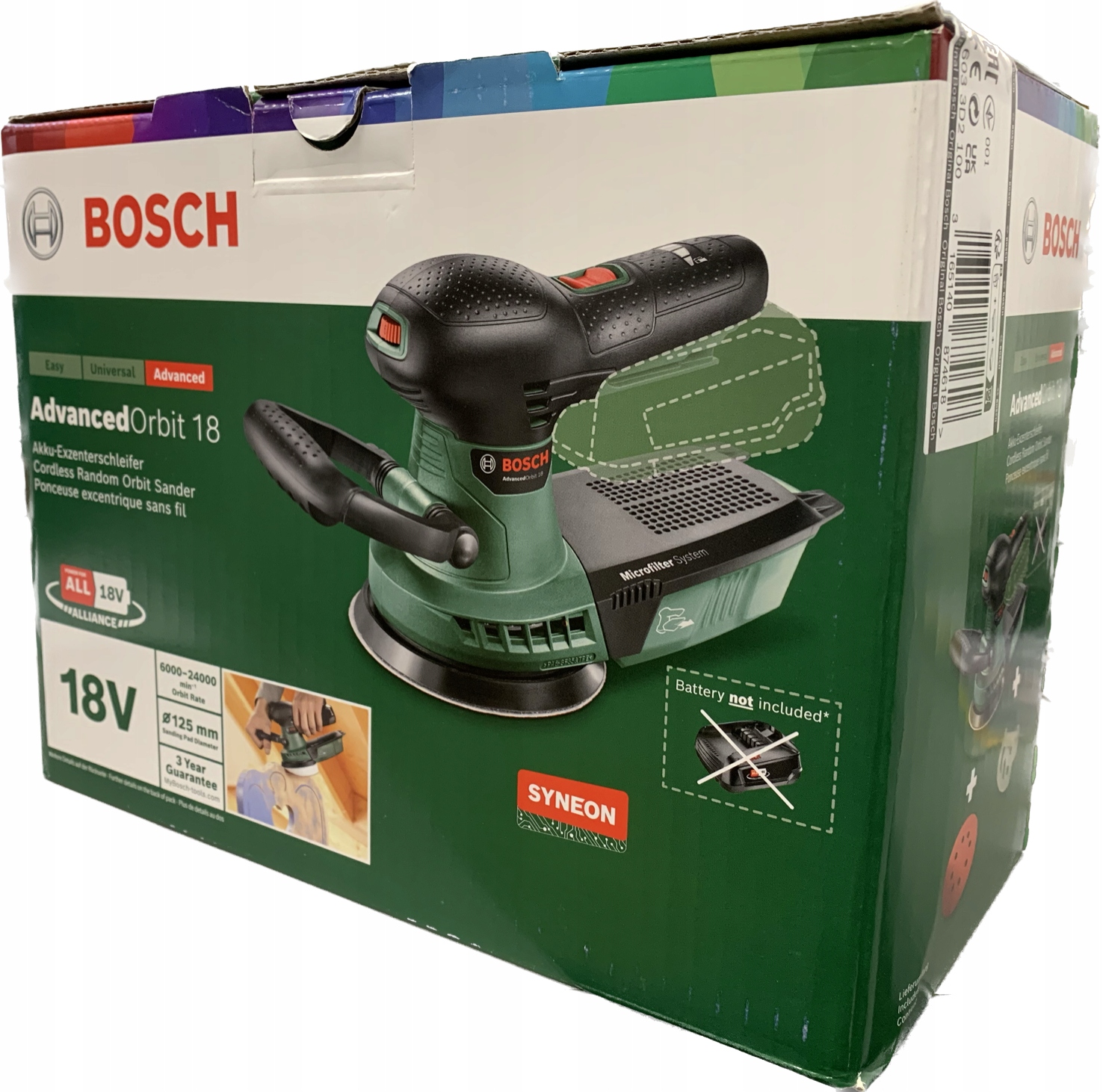 Bosch AdvancedOrbit 18 Szlifierka mimośrodowa