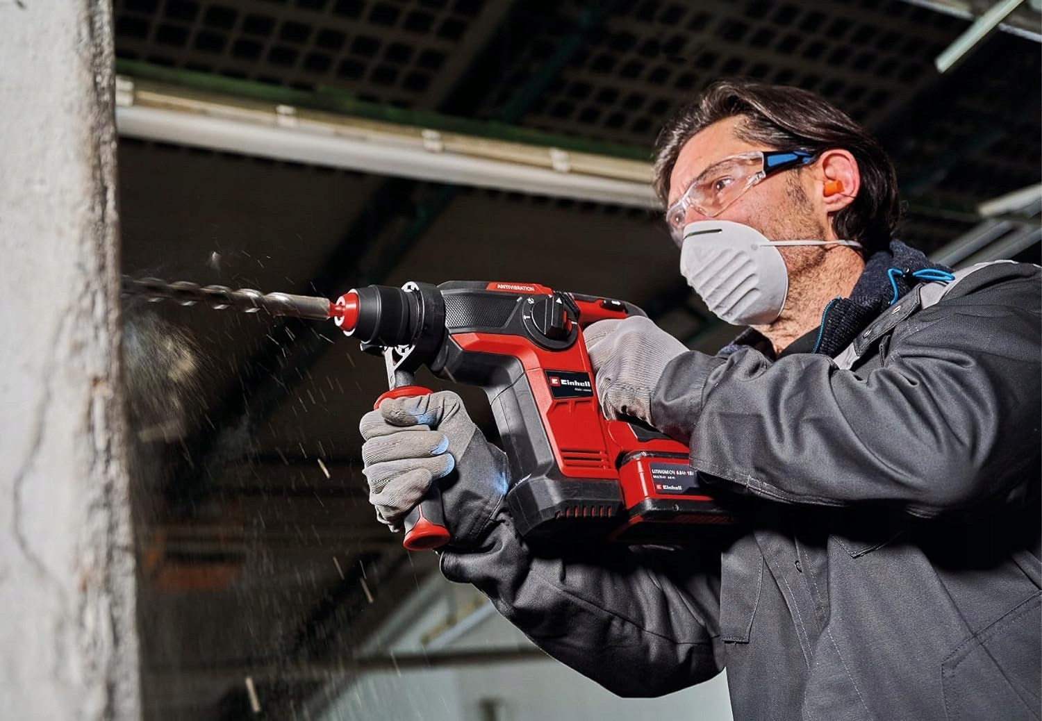 EINHELL Profesjonalny Młotowiertarka Akumulatorowa 18V SDS-plus 26mm Beton — miniatura 4