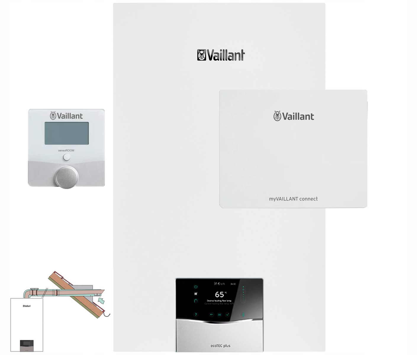 Vaillant zestaw Kocioł Vcw 32CS/1-5(N-PL)ecoTEC plus+VR940F+VRT 51F+SPS Ś/d
