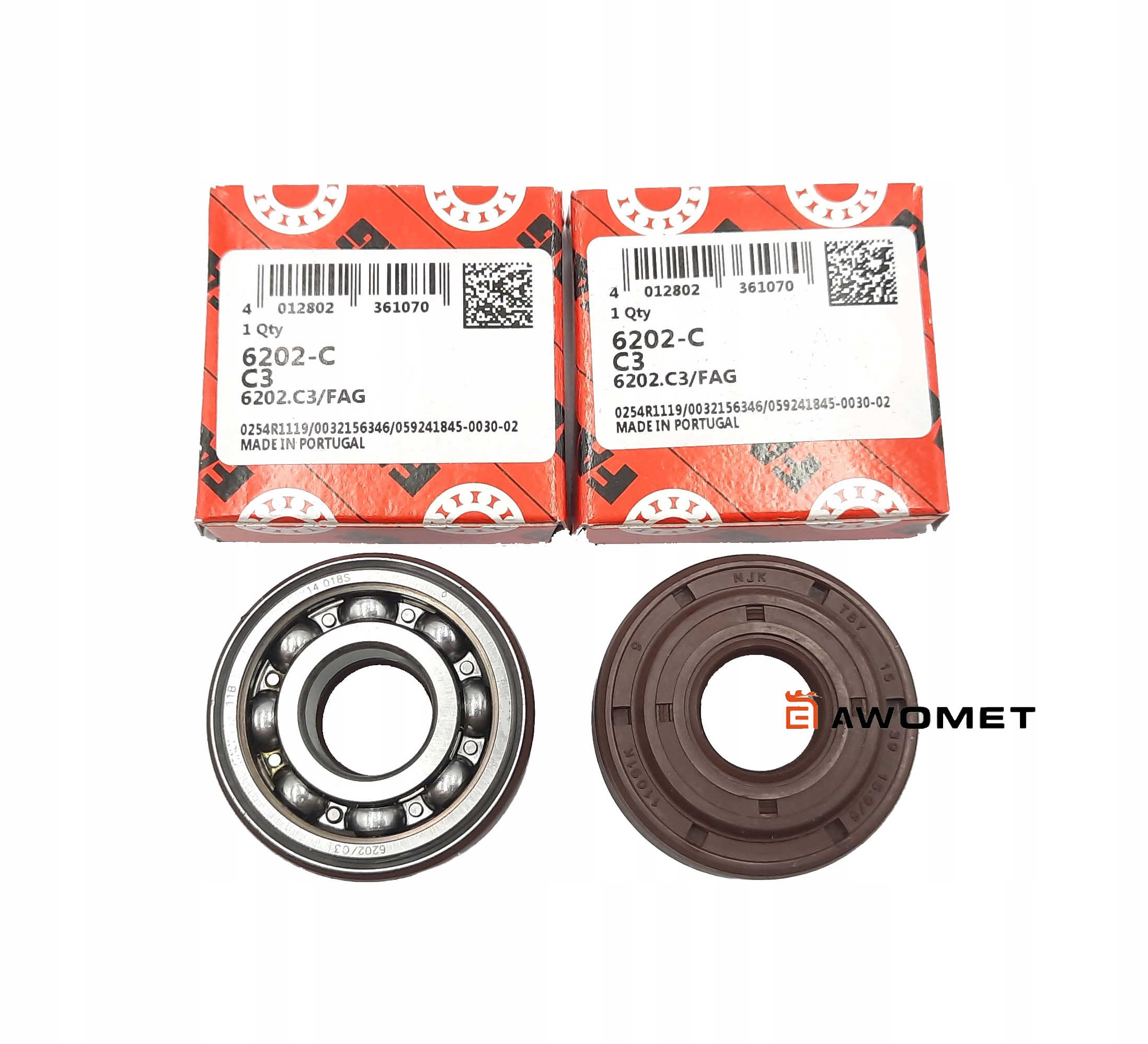 

Uszczelniacze Łożyska Husqvarna 340 345 350 Fag