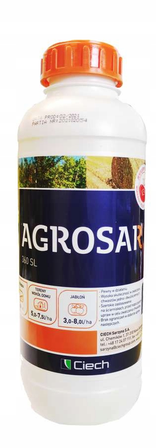 

Agrosar 360SL 1L Niszczy Chwasty Ciech (r)