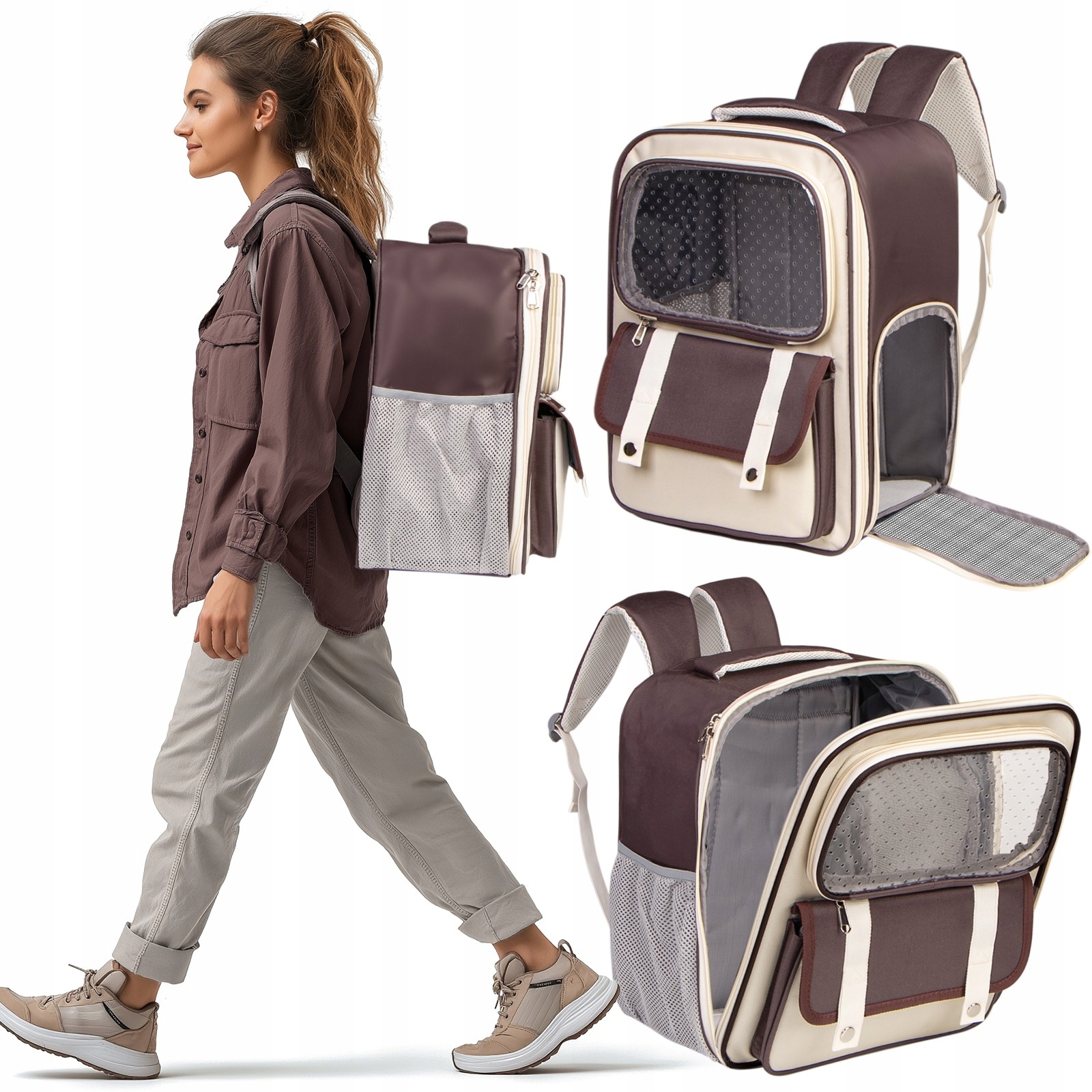 Levně Stylový Batoh Přepravka Pro Zvířata, Odolný, Pohodlný A Bezpečný