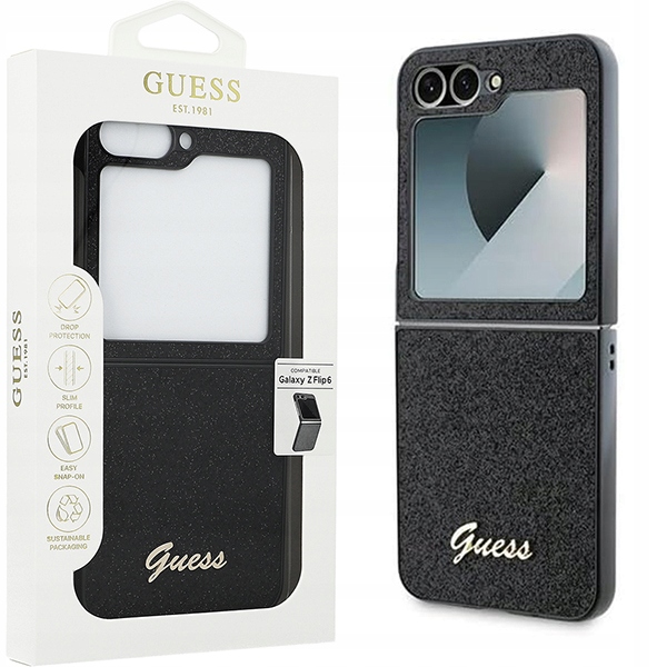 Pouzdro pro Samsung Galaxy Z Flip7 Fe Flip6, Guess zadní kryt, přiléhavé kryt
