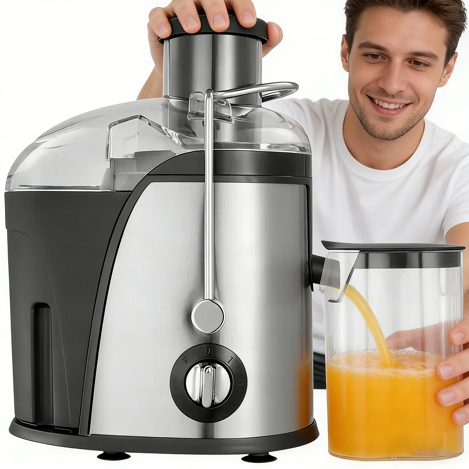 Odšťavňovač Na Ovoce A Šťávy, Nádoba Na Šťávu S Vysokými Otáčkami, 1500 W