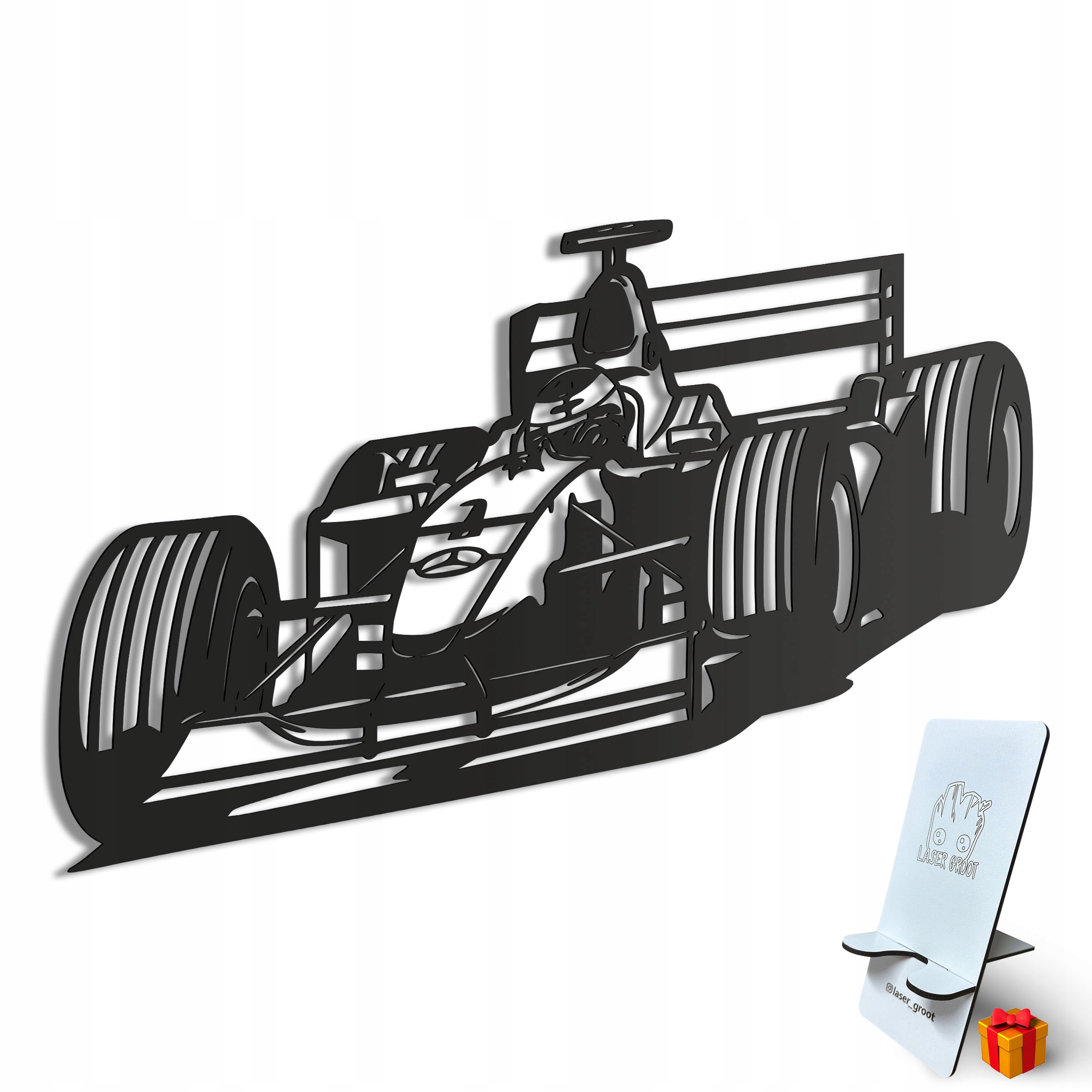 Drevený 3D obraz Formula 1 Nástenná Dekorácia Darček XL