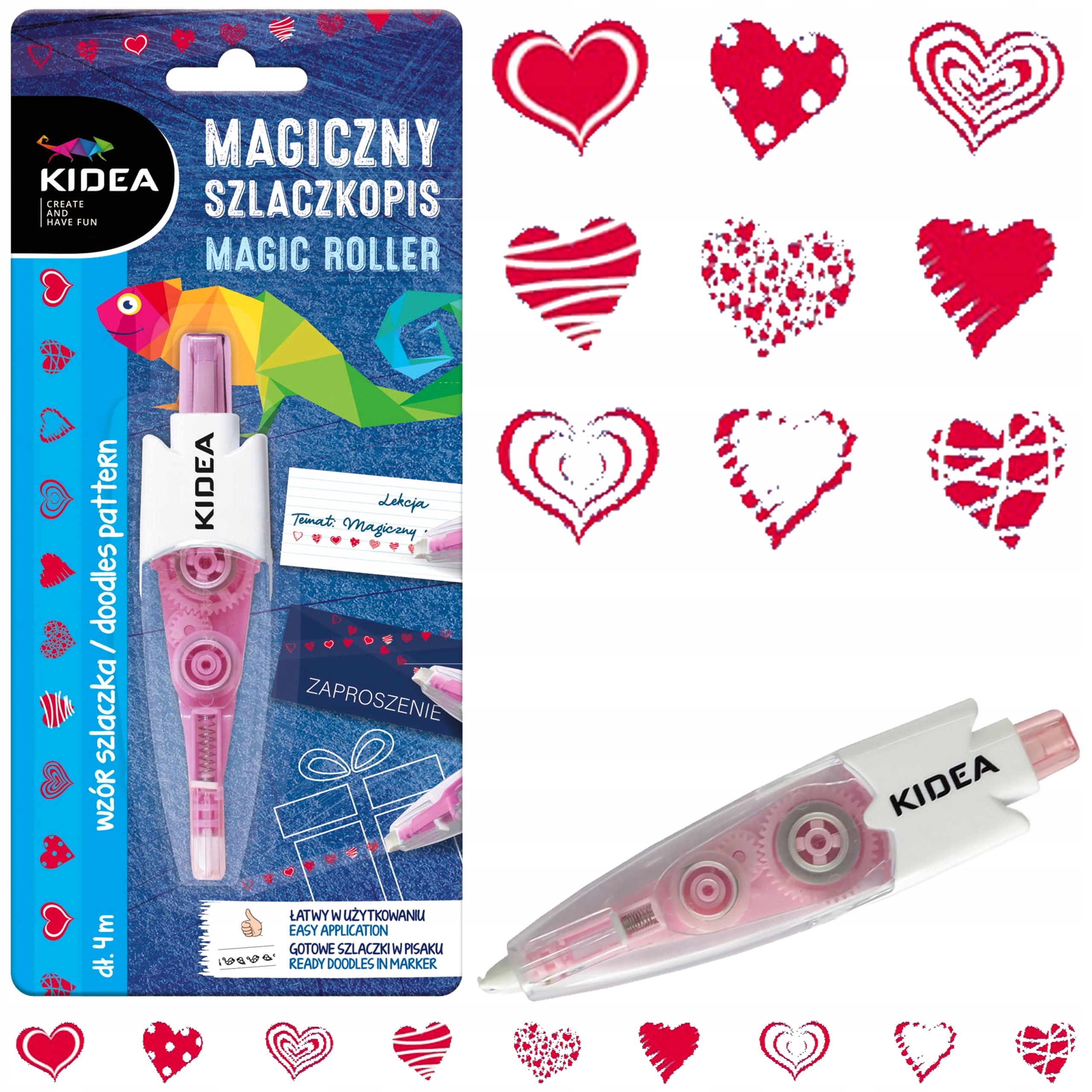 

Magiczny Szlaczkopis W Taśmie Pisaku Kidea Serca