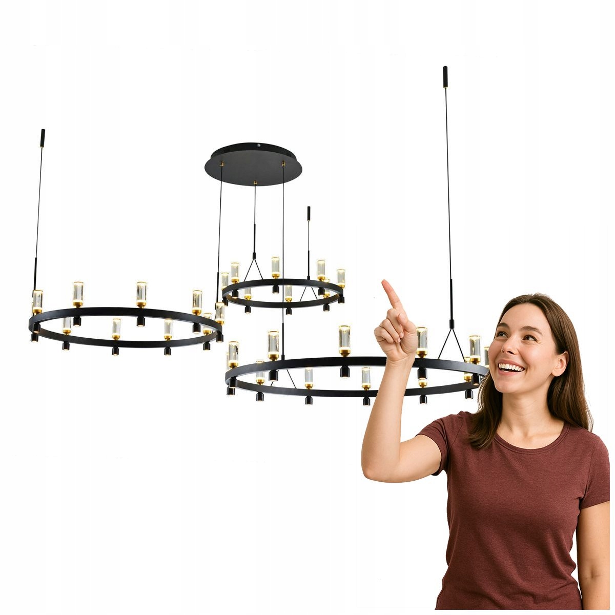 Závěsná lampa Almelo PND-83812-60 Italux