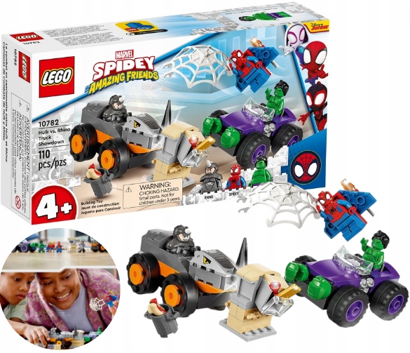 

Lego Marvel 10782 Hulk Kontra Rhino Starcie Spidey