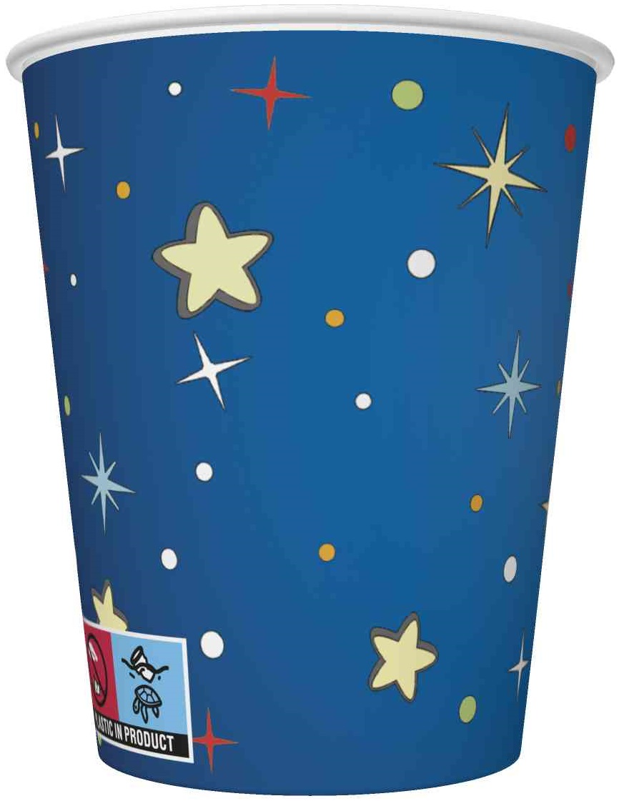 

Kubeczki Papierowe Kosmos Gwiazdy Party 250ml 8szt