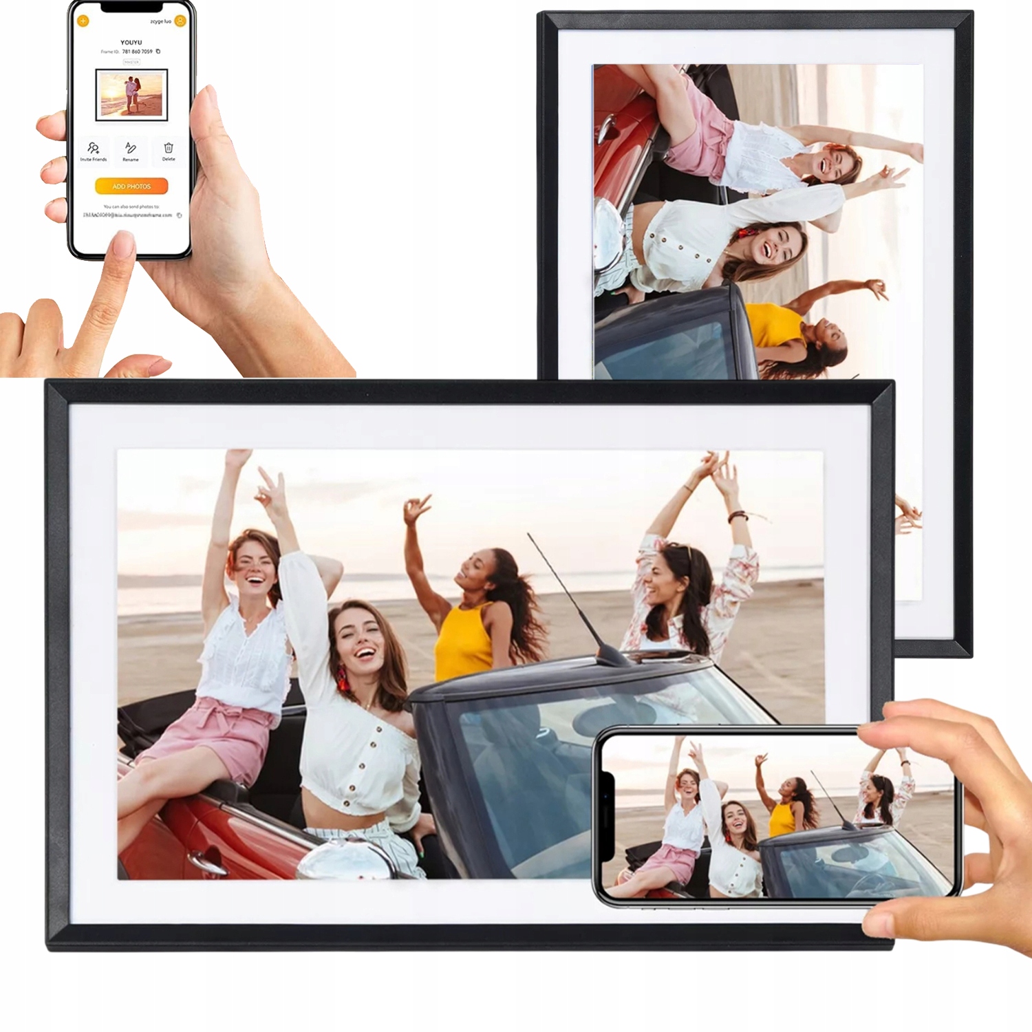 Digitální Rámeček 32GB S Vestavěným Gravitačním Senzorem Rozlišení 1280*800