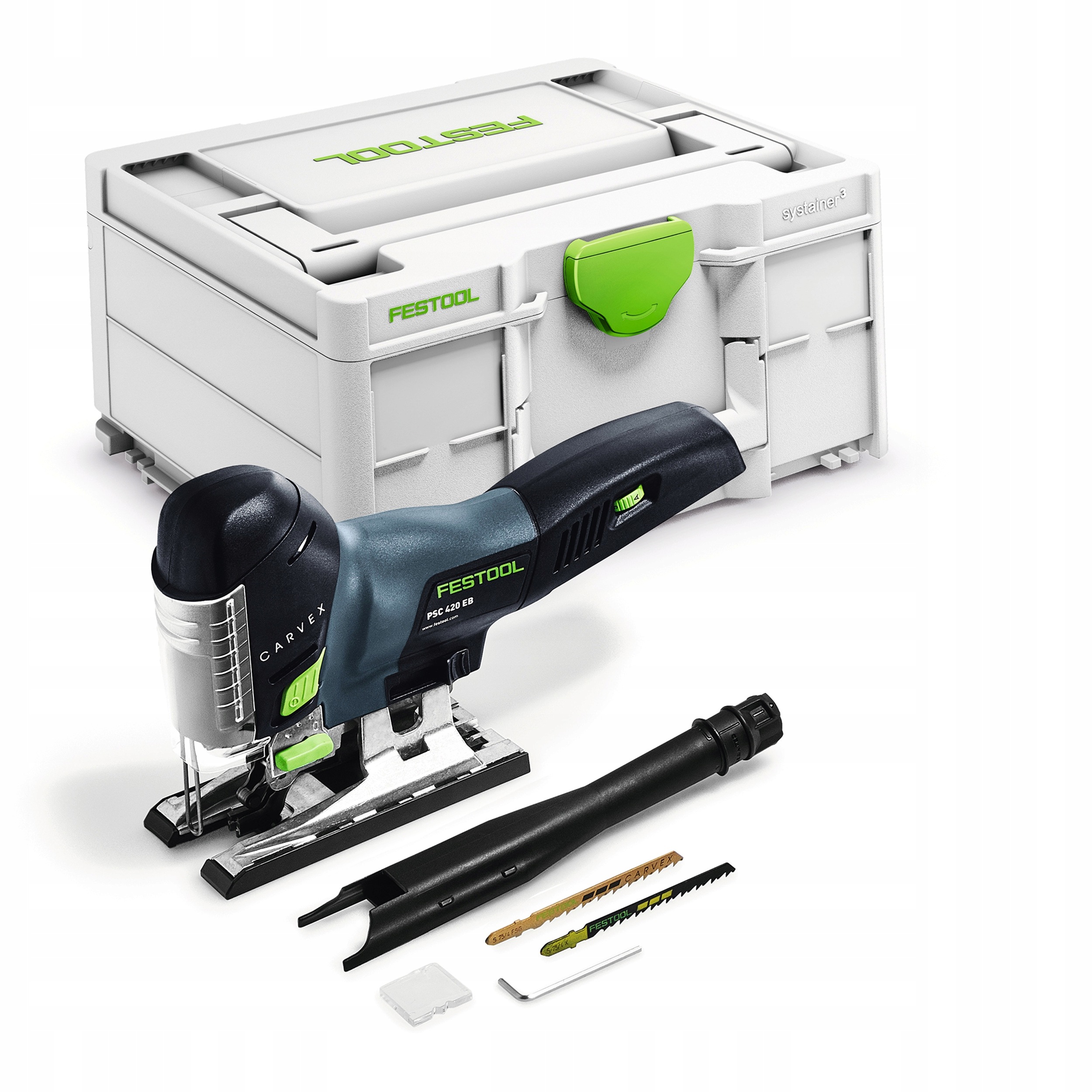 Wyrzynarka Festool Carvex Psc 420 EB-Basic Akcesoria Brzeszczoty Systainer