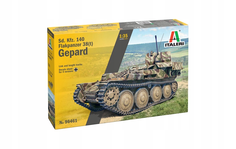 Italeri 96461 Pojazd Sd.Kfz.140 Flakpanzer 38(t) Gepard model 1/35