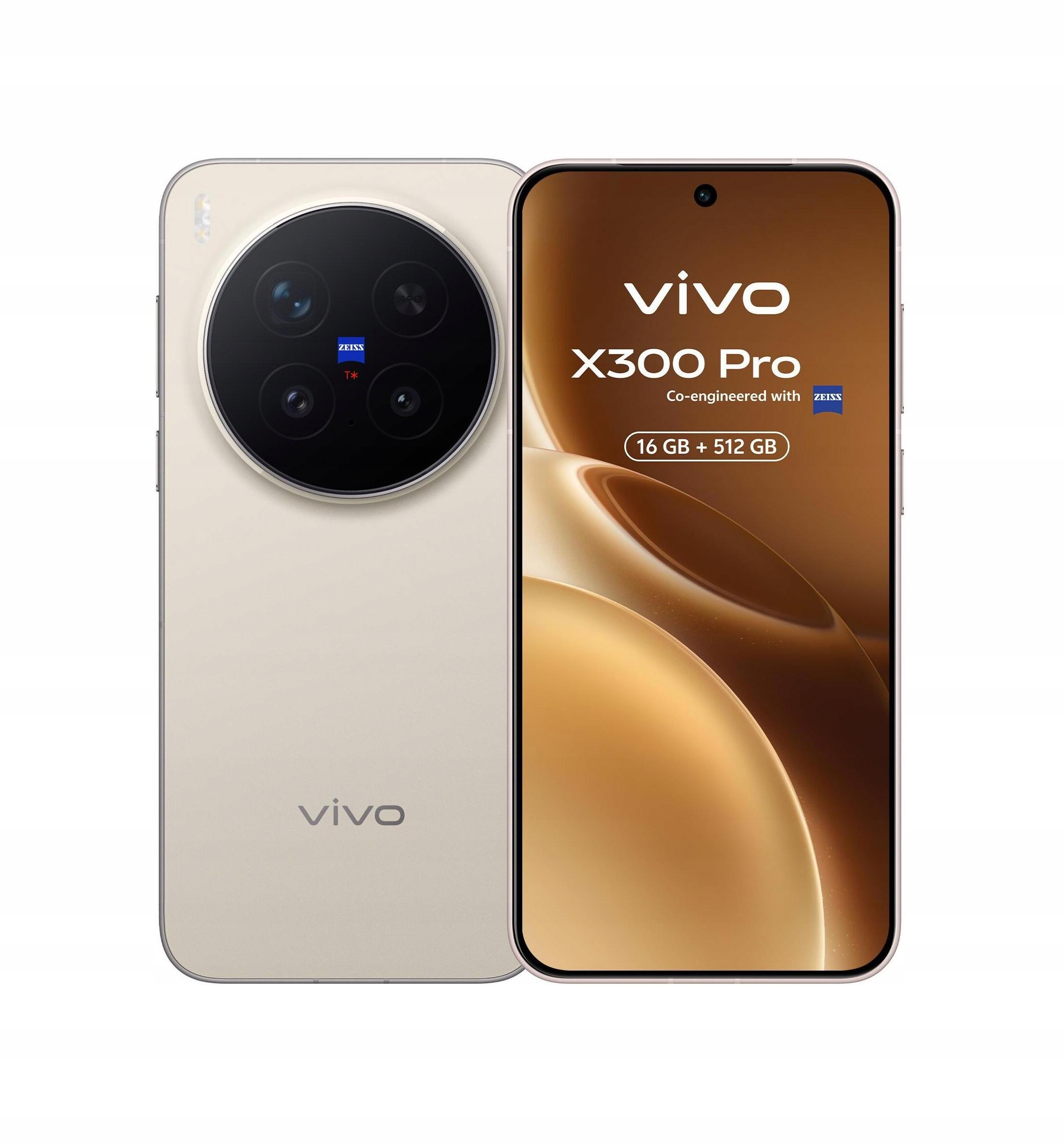 Smartfon Vivo X300 Pro 5G 16 Gb 512 Gb 120Hz Ai Zeiss Brązowy Brown
