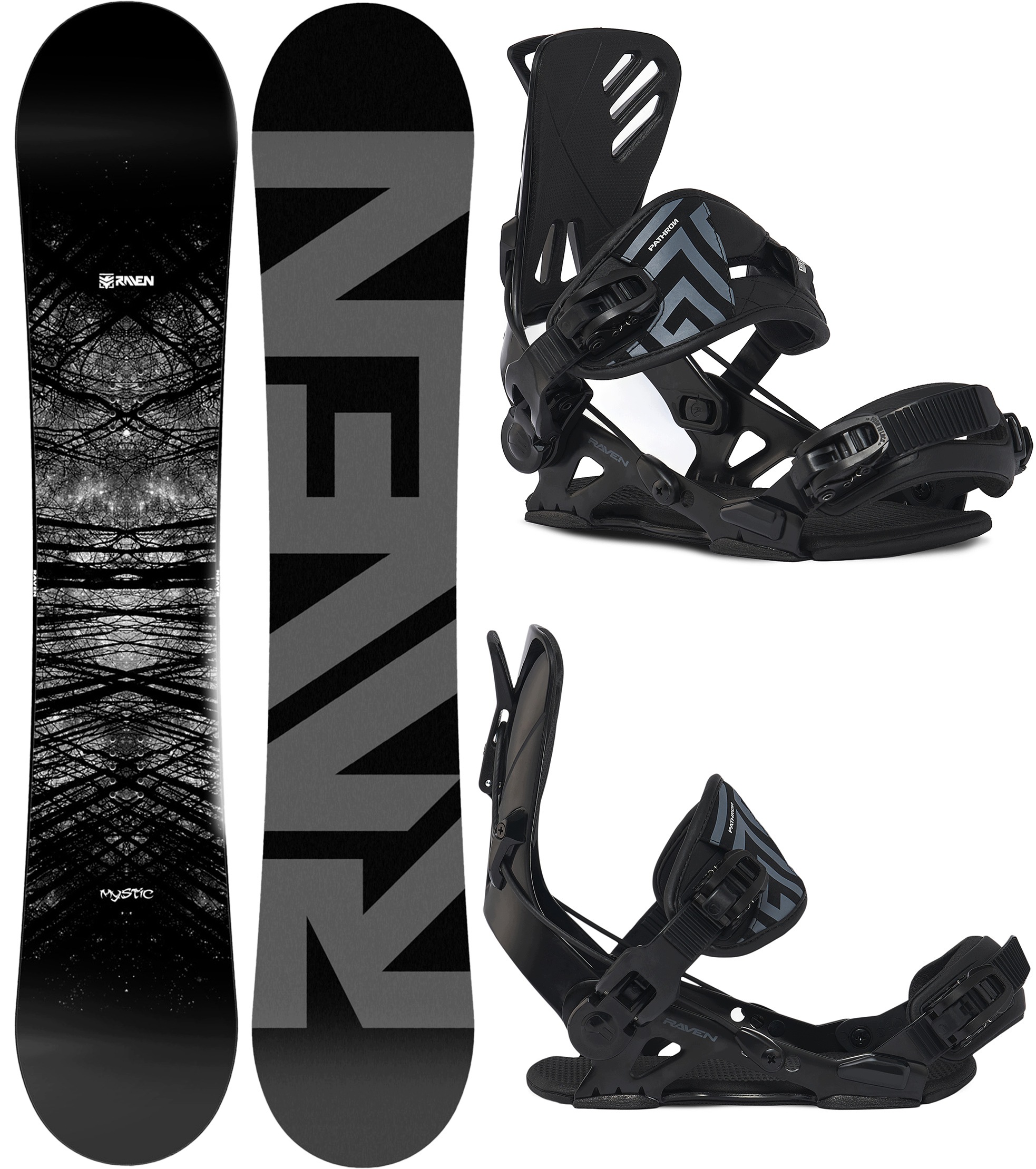Snowboard Raven Mystic 163cm wiązania Raven Pro Gt Alu Multientry L
